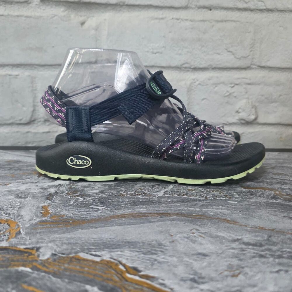 Chaco ZX/2 Classic Hiking Sandals York Eclipse Blue Purple Toe Loop Women's SZ 8